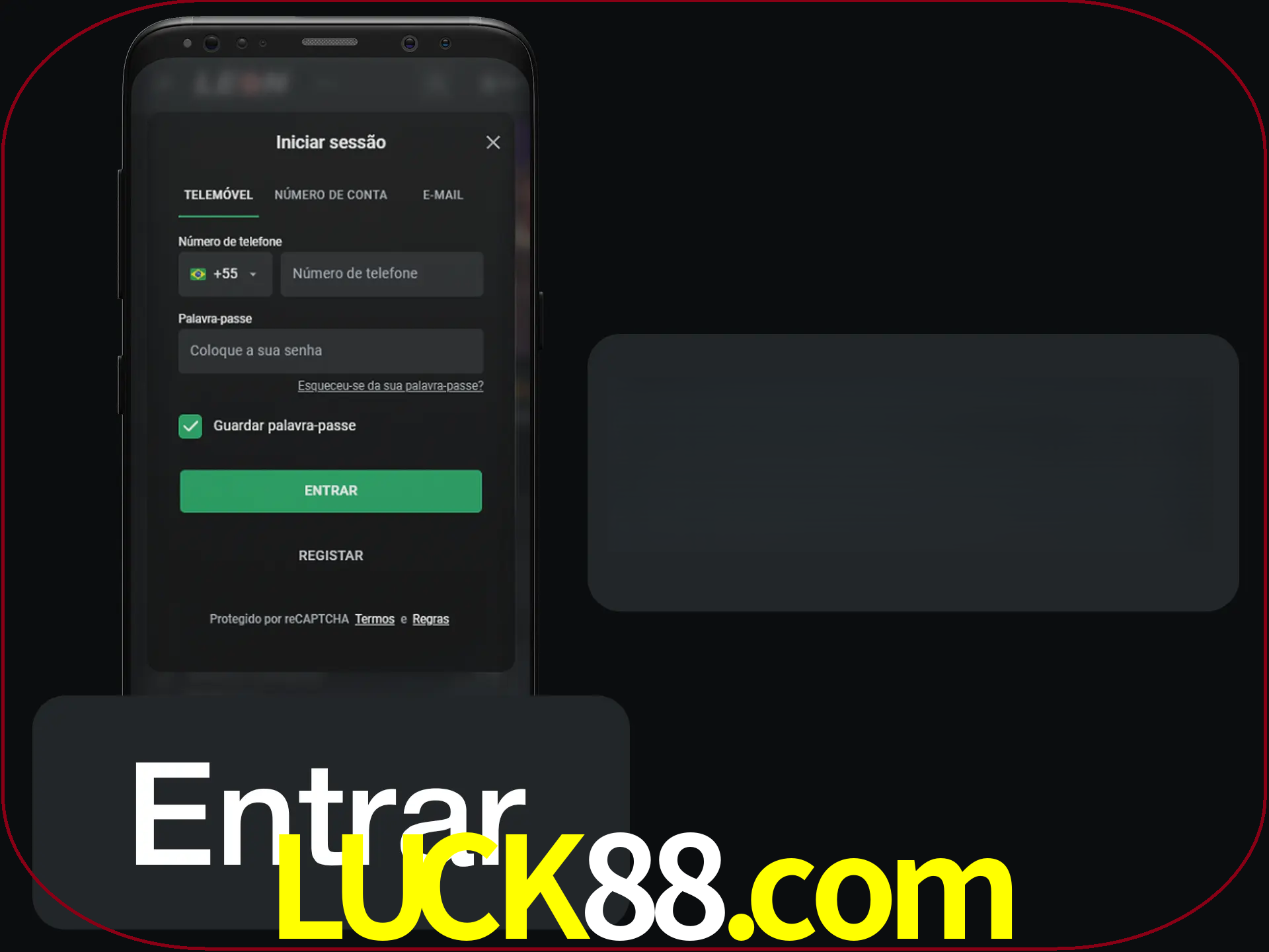 Faça o login para começar a apostar e jogar no cassino.