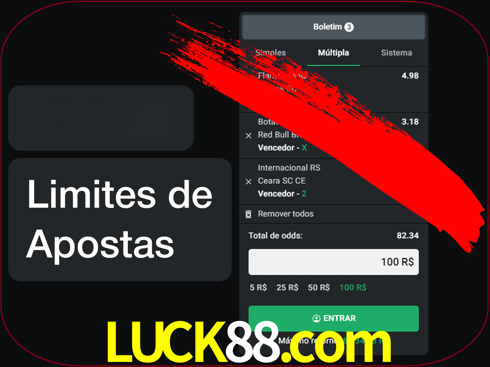 Não faça apostas loucas.